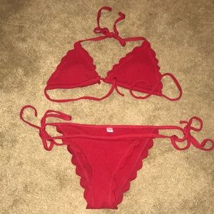 Zaful Red String Bikini